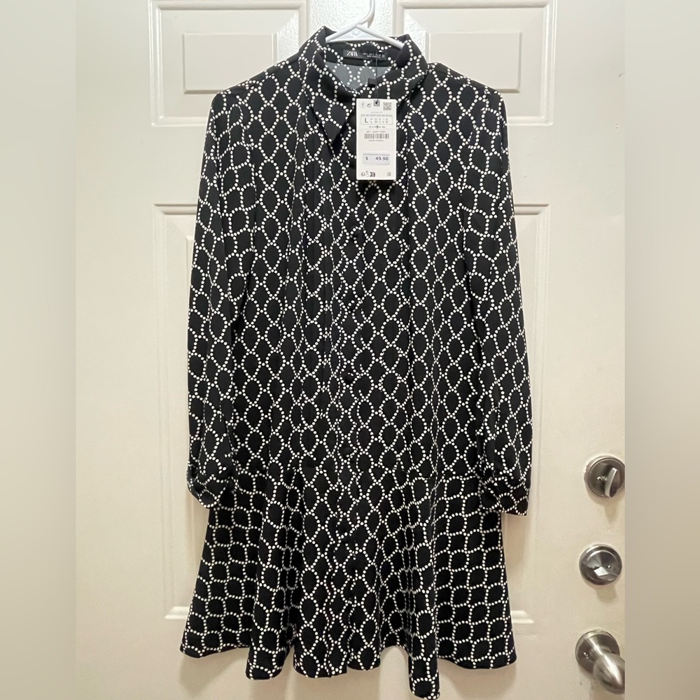 NWT!! Printed Shirt Dress - Picture 2 of 3